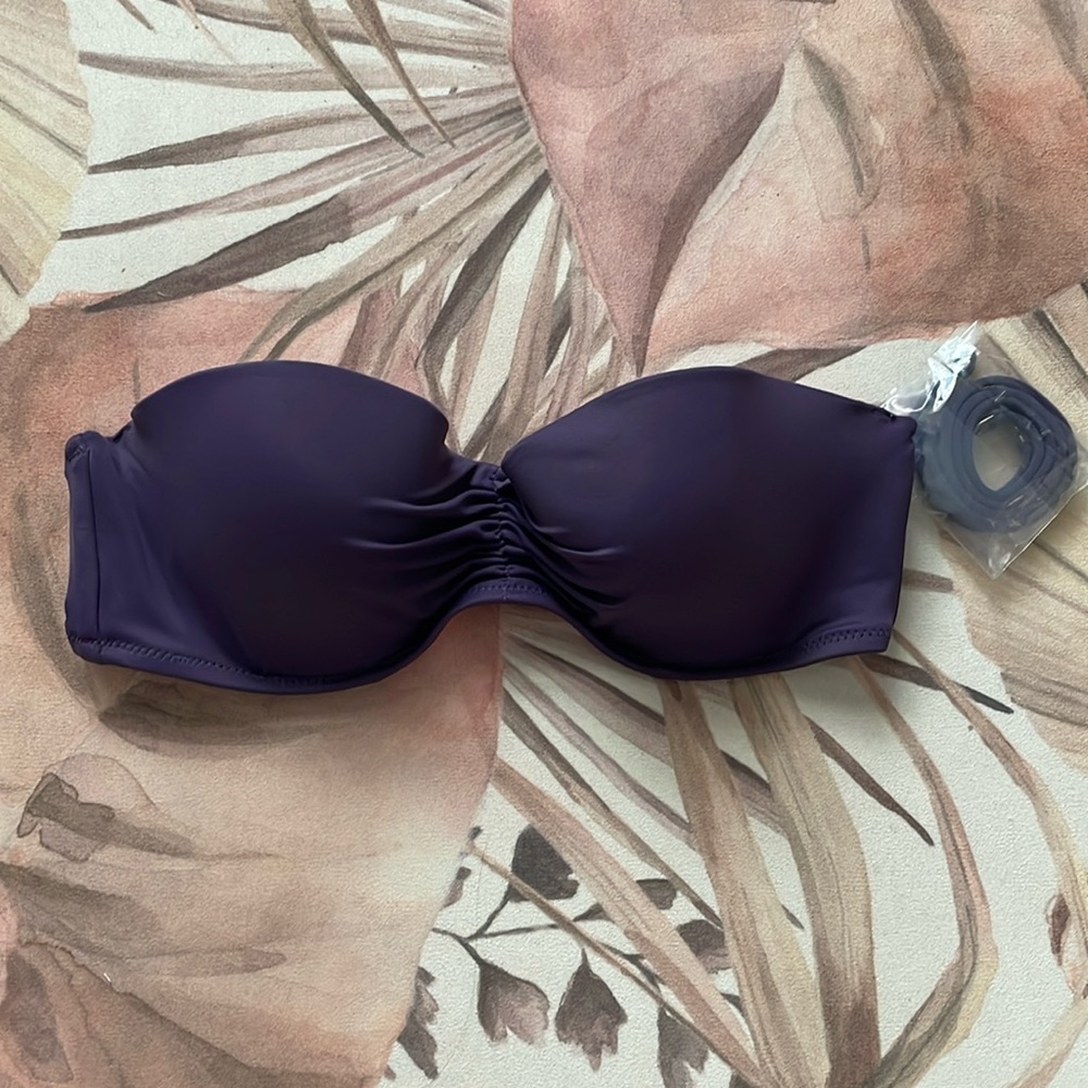 NW Purple Strapless Victoria’s Secret Bikini Top